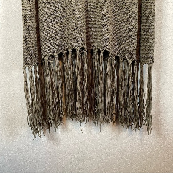 Harve Benard Green Fringe Sleeveless Loose Knit Fringe Sweater Cover Up Size XL - Picture 10 of 14
